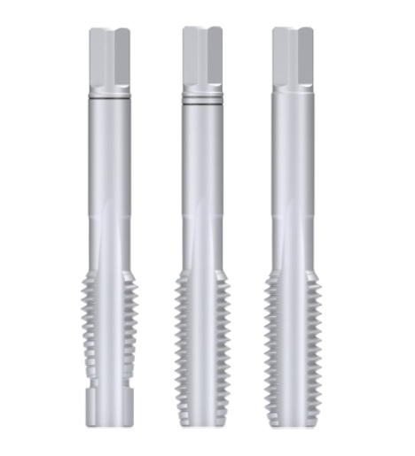 Метчик м/р М 2,5 (х0,45) 6HX компл. из 3 шт. HSSE INOX DIN-352
